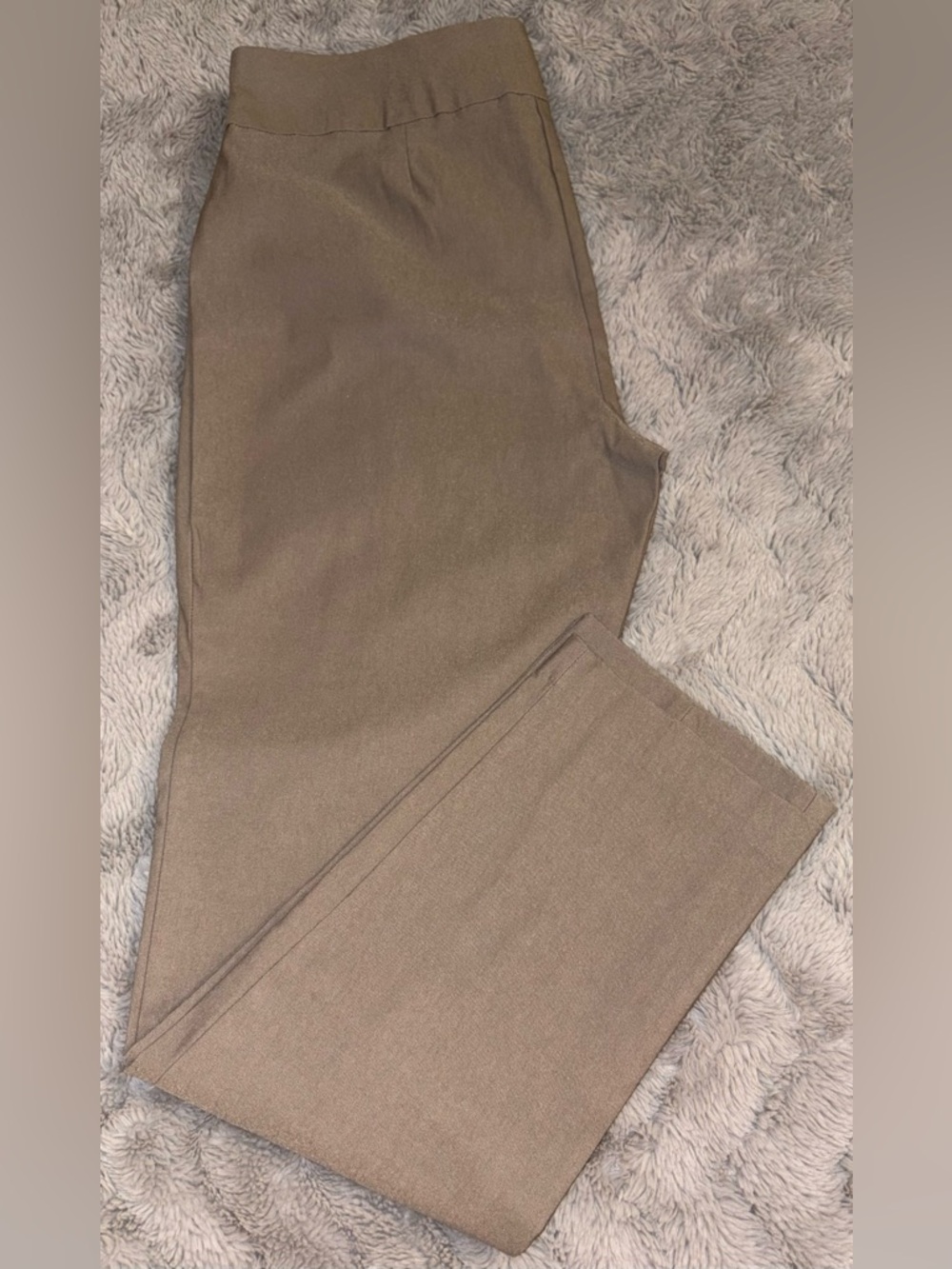 So Slimming by Chico’s taupe brown pull-on slim leg dress pants Size 1.5 Short